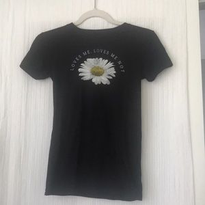Black sunflower tee-shirt